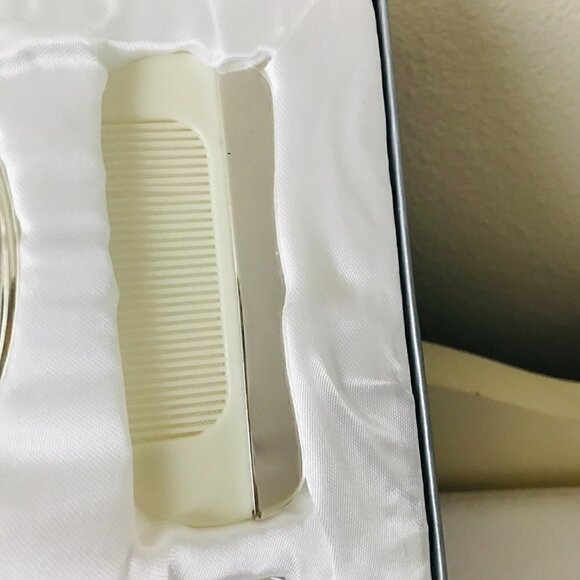Stephan Baby Silver Keepsake Gift Set Girl My First Curl Brush and Comb - Picture 3 of 4